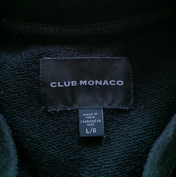 Club Monaco Black Sweatshirt Size L - Picture 3 of 4